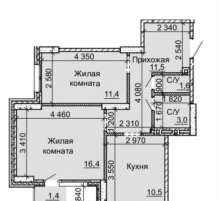 квартира г Новосибирск р-н Калининский ул Столетова 9 Микрорайон №4, ЖК «Столетов» фото 1