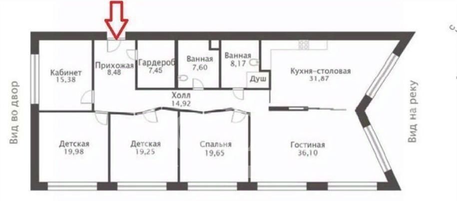 квартира г Москва метро Парк культуры наб Пречистенская 7 муниципальный округ Хамовники фото 2