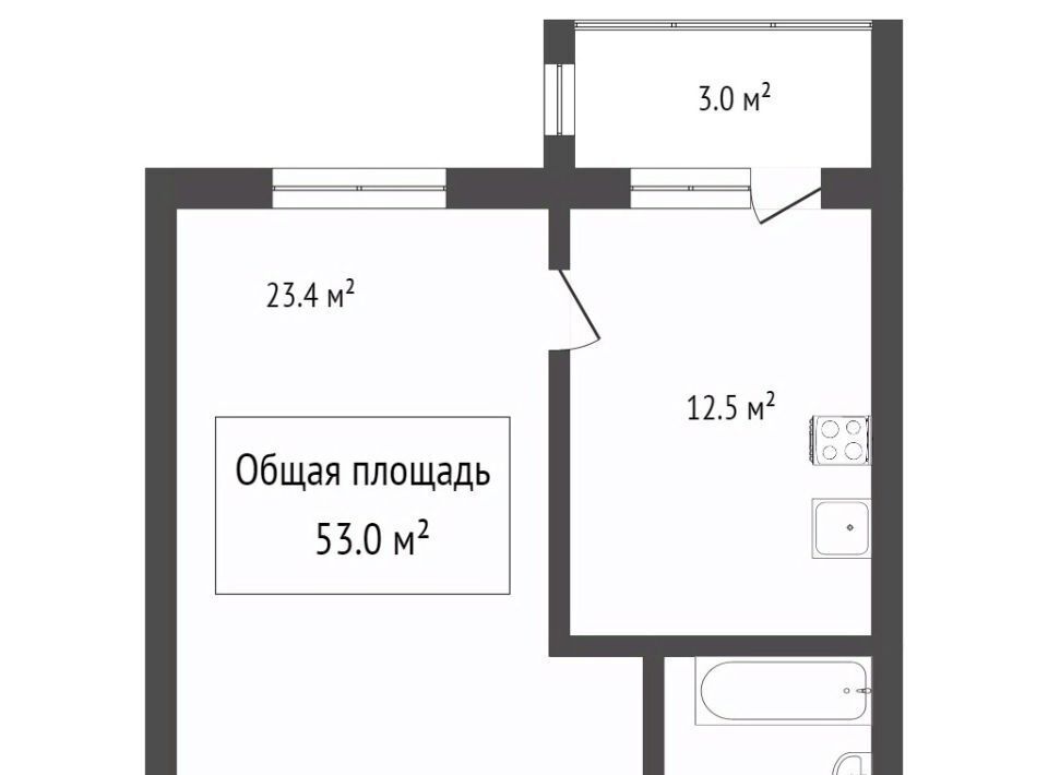 квартира г Томск р-н Октябрьский ул Ивана Черных 125 фото 7