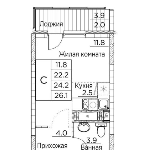 квартира р-н Ленинский ул Расула Гамзатова 7к/2 фото