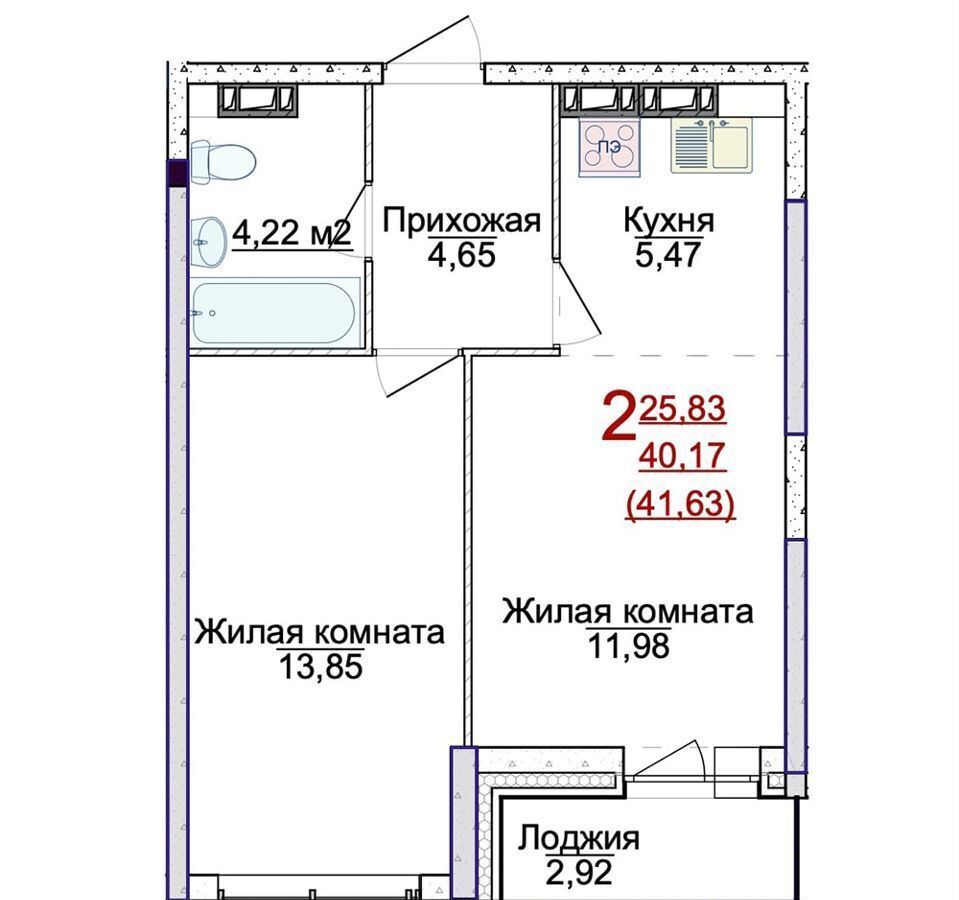 квартира г Ярославль п Сокол р-н Фрунзенский д. 31а фото 14