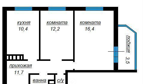 квартира г Брянск р-н Советский ул им.О.Н.Строкина 7 фото 1