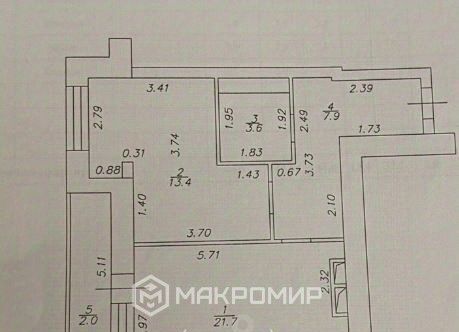 квартира г Казань Козья слобода ул Абсалямова 19 фото 31