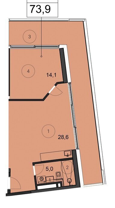 квартира г Сочи пгт Красная Поляна ул Защитников Кавказа 77 Адлерский район фото 1