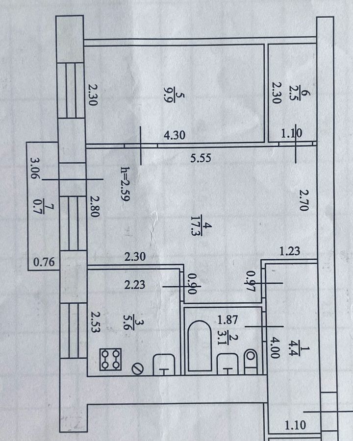 квартира г Казань Суконная слобода ул Искра 8 фото 11