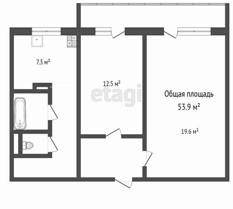 квартира г Томск р-н Октябрьский ул Ивана Черных 24 фото 14