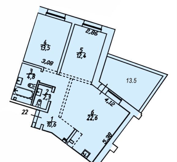 квартира р-н Иркутский рп Маркова кв-л Стрижи, д. 15 фото 2