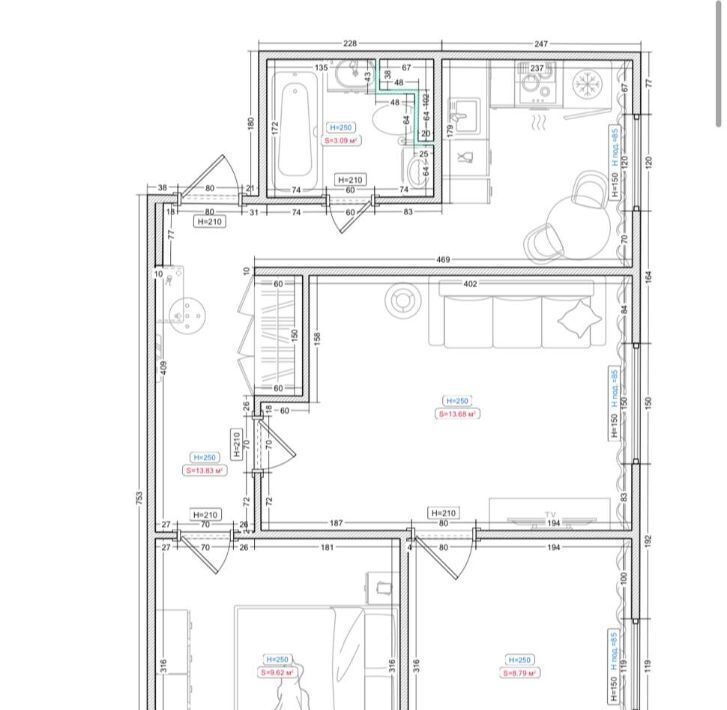 квартира г Москва метро Строгино ул Кулакова 7 фото 14