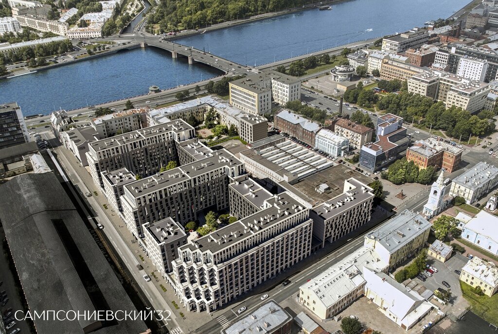 квартира г Санкт-Петербург метро Выборгская Выборгская сторона пр-кт Малый Сампсониевский 2 ЖК «Сампсониевский, 32» округ Сампсониевское фото 11