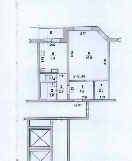 квартира г Москва ул Центральная 94 Московская область, Щёлково фото 2