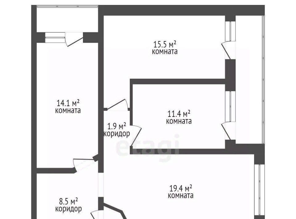 квартира г Набережные Челны р-н Центральный ул Раскольникова 71а фото 40