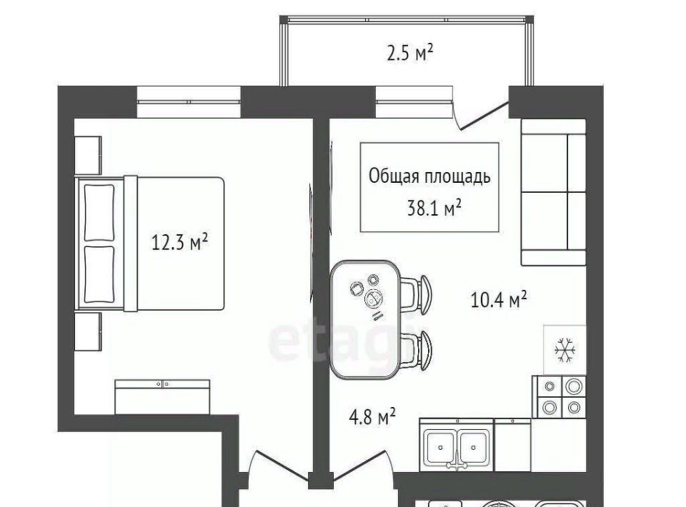 квартира г Новосибирск Студенческая ул Тульская 74 фото 13