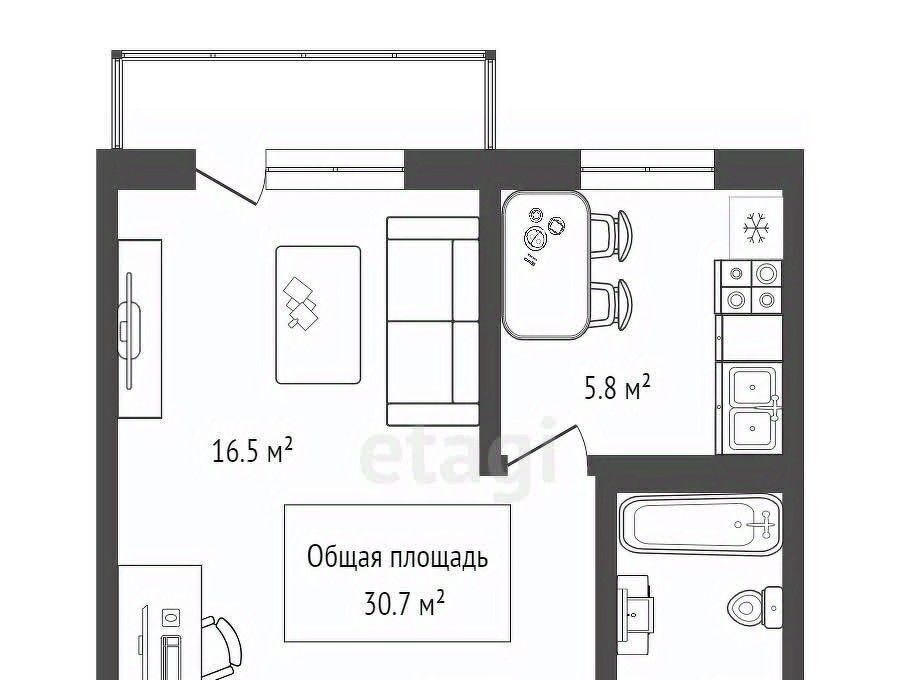 квартира г Новосибирск р-н Калининский Заельцовская Юбилейный ул Макаренко 27/1 Микрорайон №4 фото 23