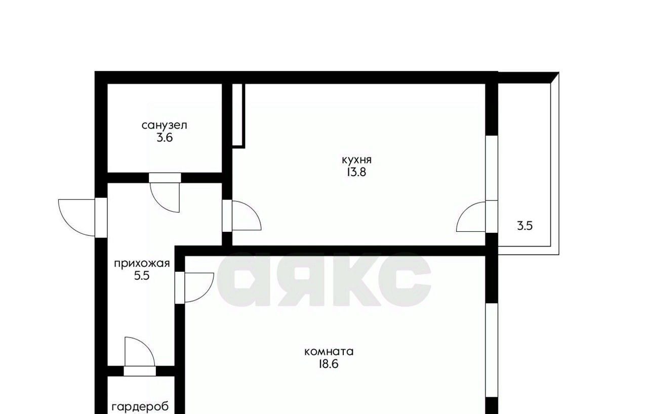 квартира г Краснодар пгт Пашковский р-н Карасунский жилмассив, ул. Лавочкина фото 18