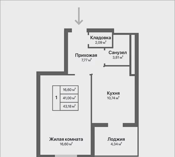 квартира г Калуга р-н Ленинский ул Серафима Туликова 4 фото 7