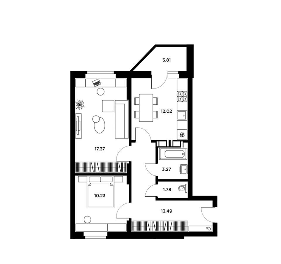 квартира г Самара р-н Кировский ш Ракитовское 2 фото 2