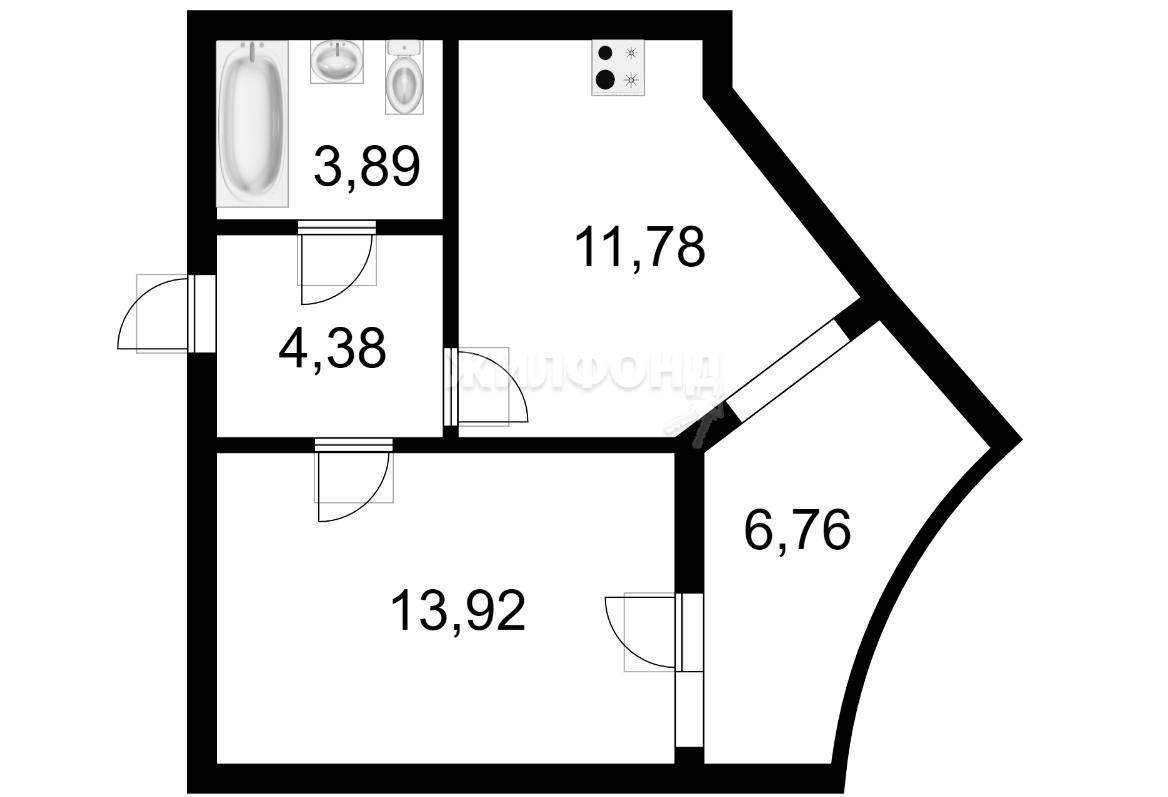 квартира г Краснодар р-н Прикубанский ул им. Героя Яцкова И.В. 9к/3 фото 14