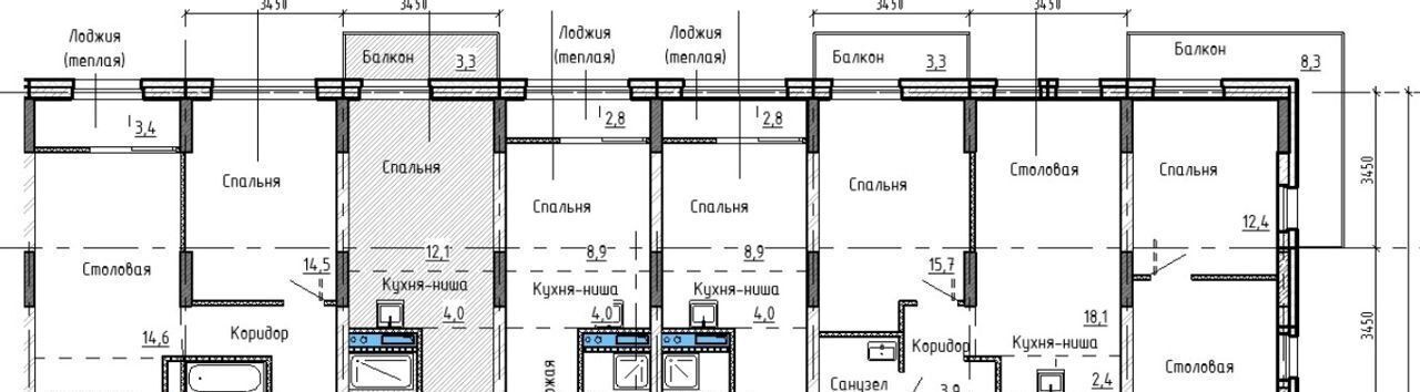 квартира г Екатеринбург р-н Железнодорожный ул Пехотинцев 2в фото 11