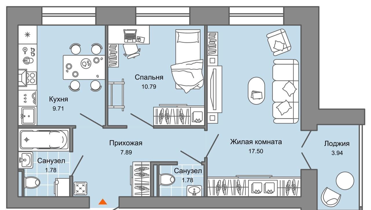 квартира г Киров р-н Ленинский ул Дмитрия Козулева 2 корп. 4 фото 1