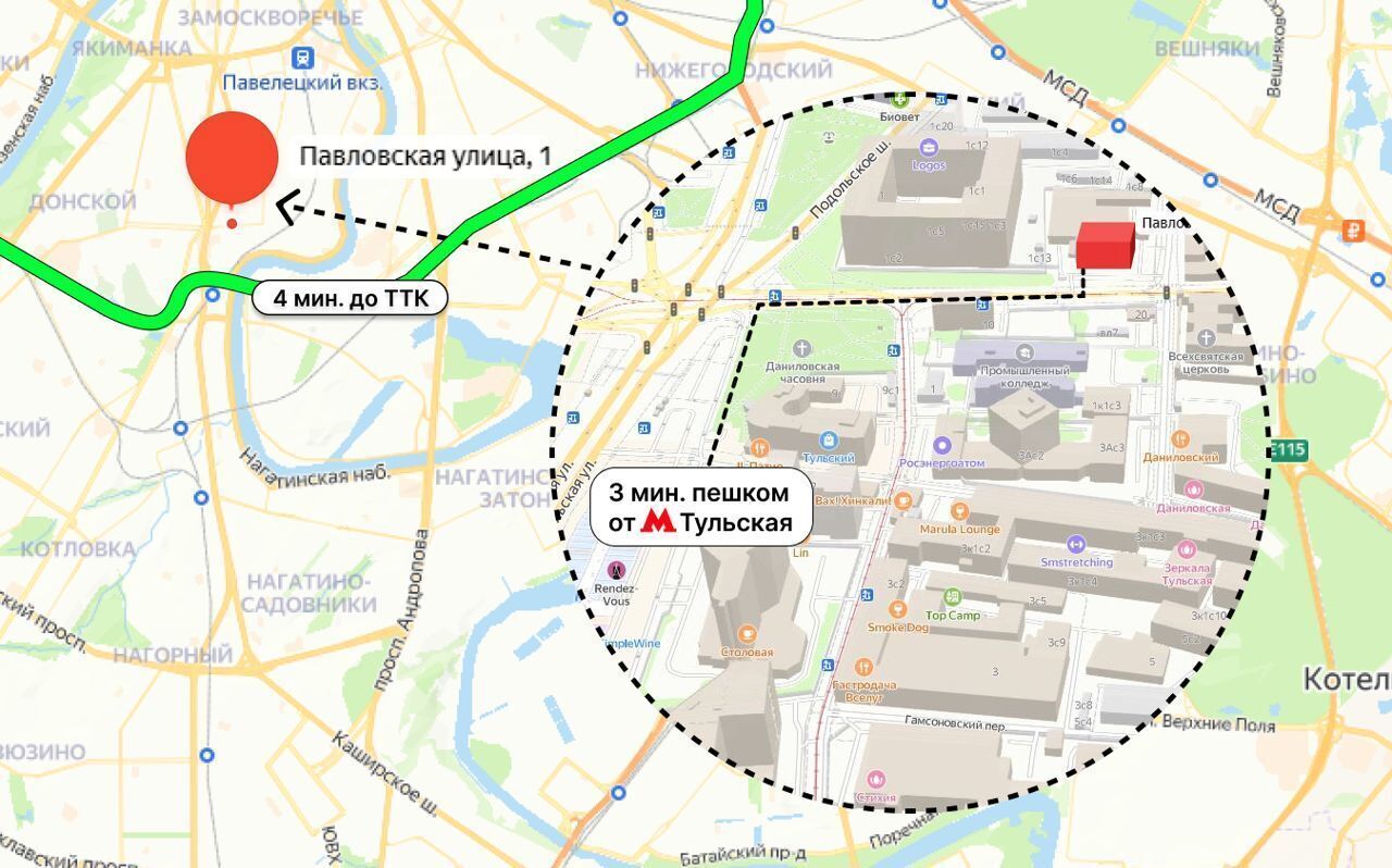 свободного назначения г Москва метро Тульская ул Павловская 18с/2 муниципальный округ Даниловский фото 6