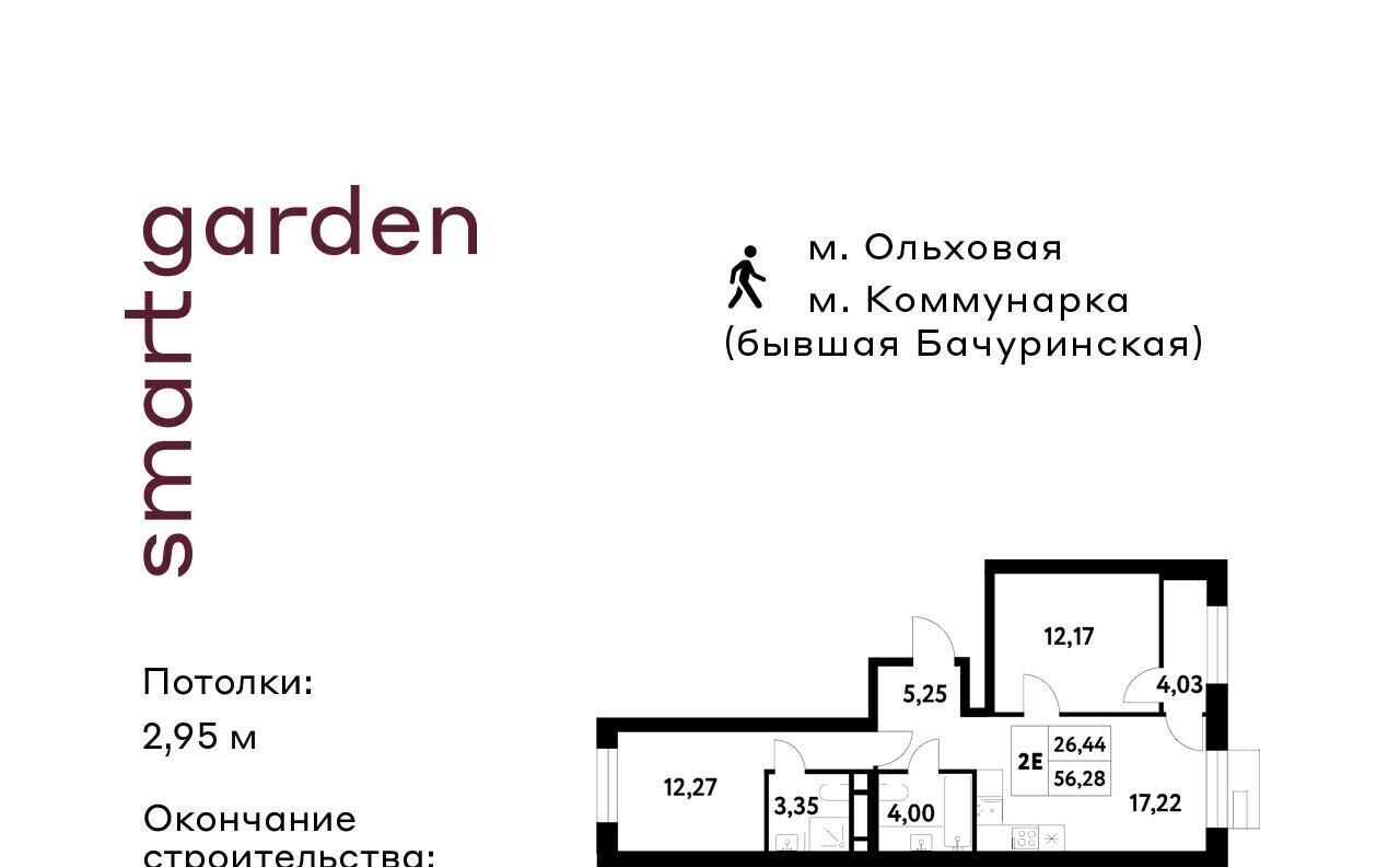 квартира г Москва п Сосенское п Газопровод метро Коммунарка Смарт Гарден жилой комплекс фото 1