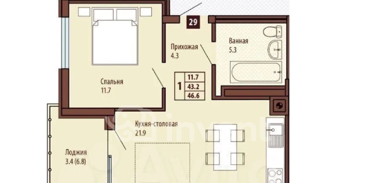 квартира р-н Светлогорский г Светлогорск ул Ольховая 19к/6 фото 10