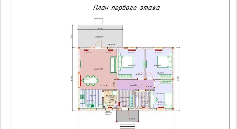 дом р-н Анапский с Цибанобалка ул Ольховская муниципальный округ Анапа фото 6