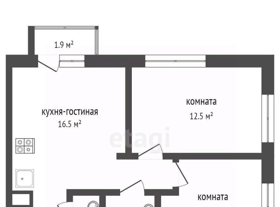 квартира г Екатеринбург р-н Железнодорожный Машиностроителей пр-кт Космонавтов 9б фото 20