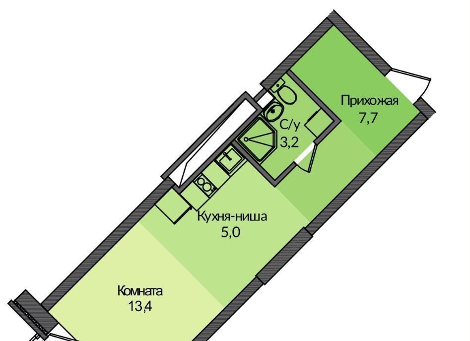 квартира г Тверь р-н Московский ул Левитана 48к/3 фото 2