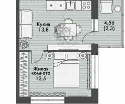 квартира г Казань метро Северный Вокзал Октябрьский городок Зелёная улица, 7А фото 7