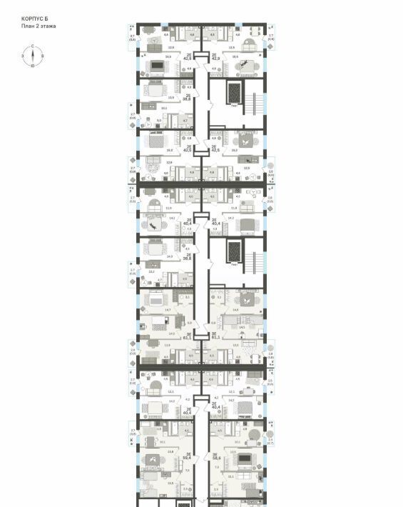 квартира г Пермь р-н Мотовилихинский б-р Гагарина 72 фото 3