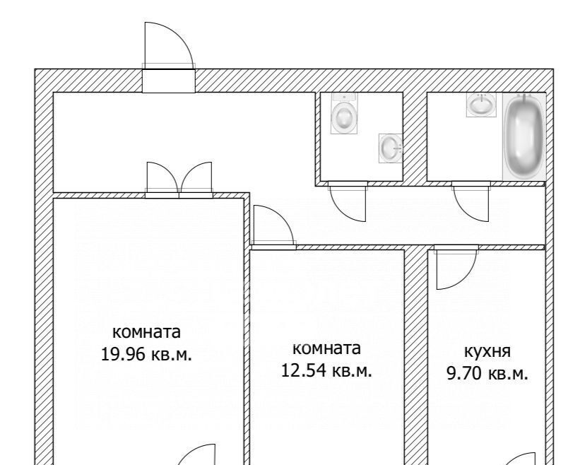 квартира г Пермь р-н Орджоникидзевский ул Делегатская 37 фото 2