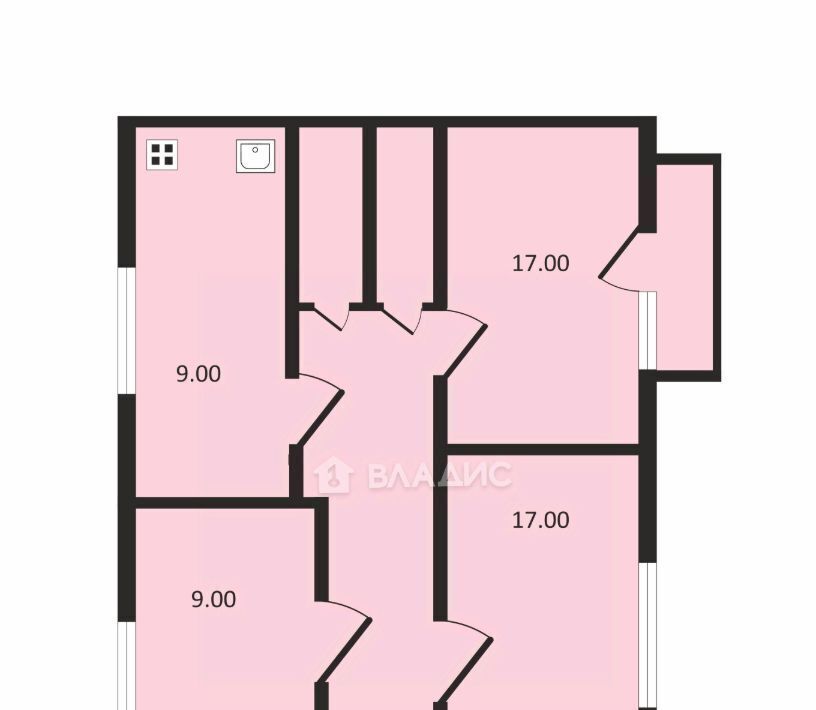 квартира г Краснодар р-н Прикубанский Фестивальный ул им. Воровского 227 фото 10