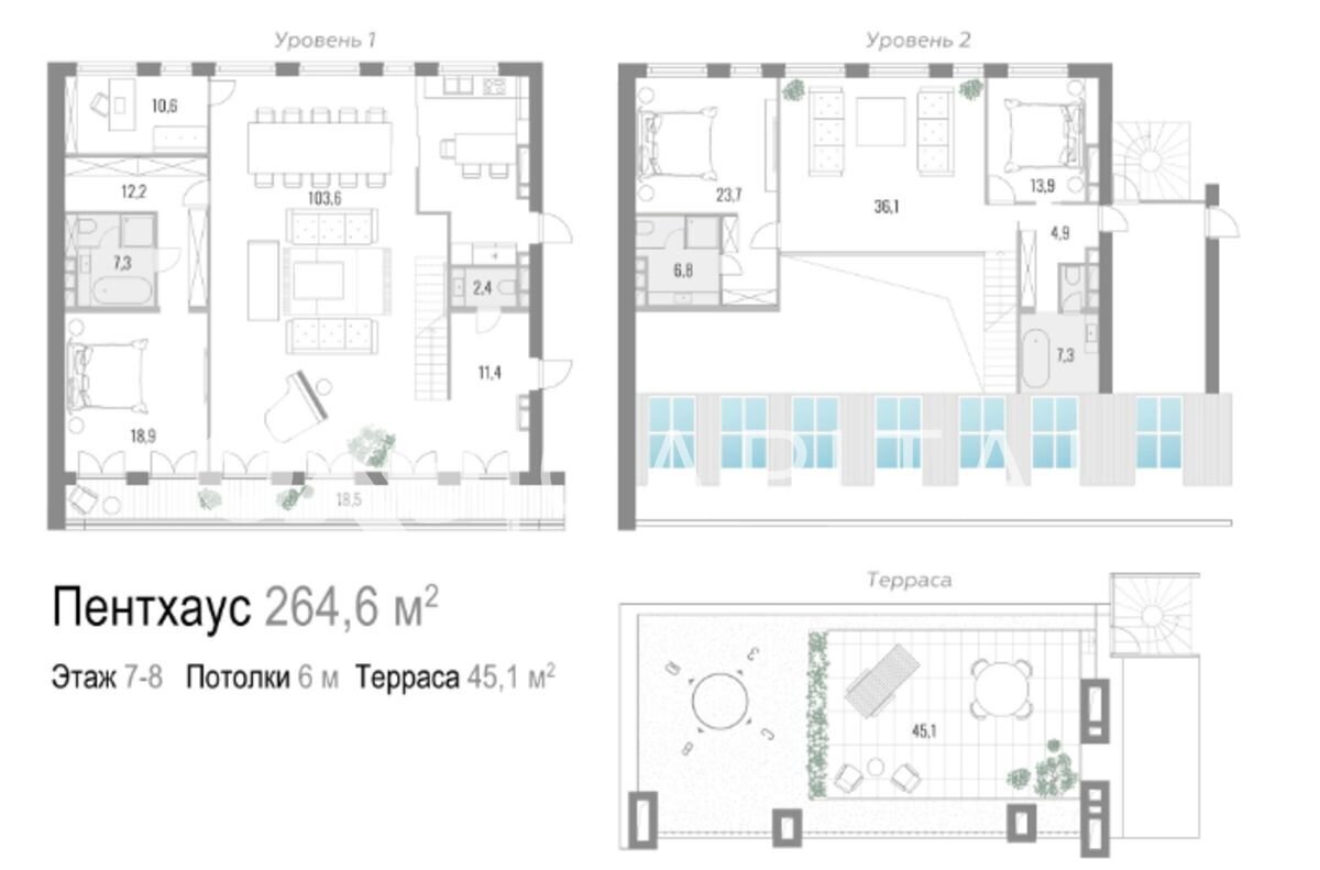 квартира г Москва метро Охотный Ряд пер Камергерский 5/7 муниципальный округ Тверской фото 13