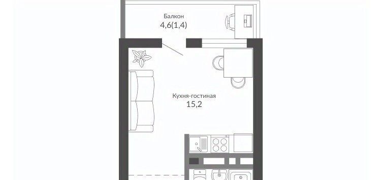 квартира г Новороссийск р-н Центральный ул Куникова 47г фото 1