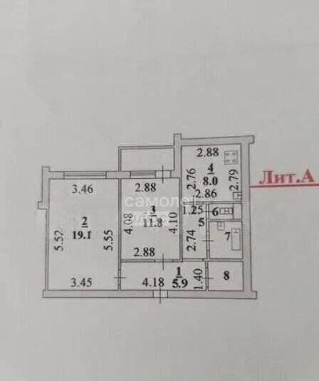 квартира г Липецк р-н Октябрьский ул Свиридова И.В. 5 фото 5