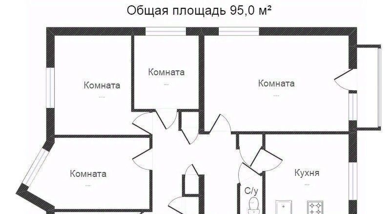 квартира г Калуга р-н Ленинский ул Гагарина 13к/1 фото 20