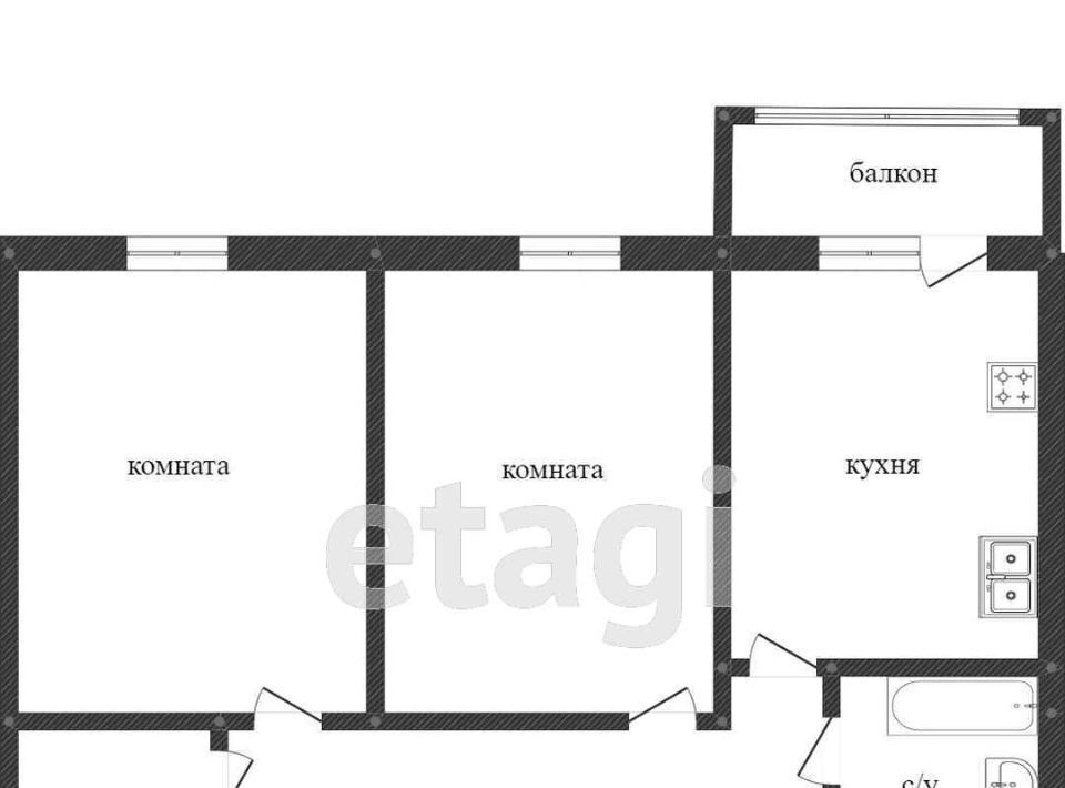 квартира г Кострома ул Соловьиная 22 микрорайон «Катино» фото 16