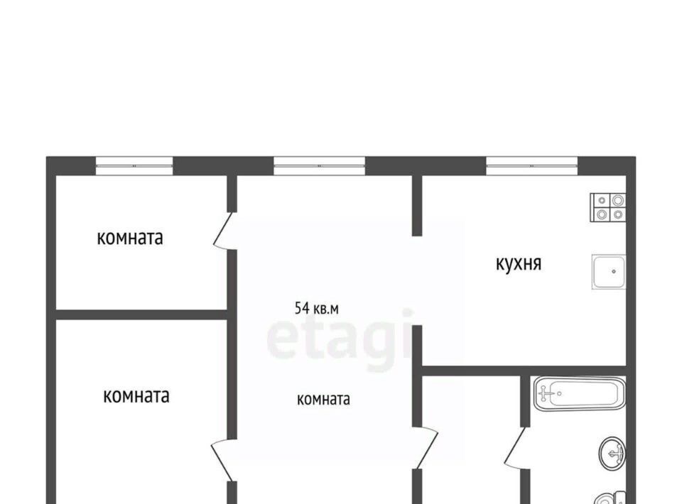 квартира г Барнаул р-н Центральный пр-кт Социалистический 76б фото 19