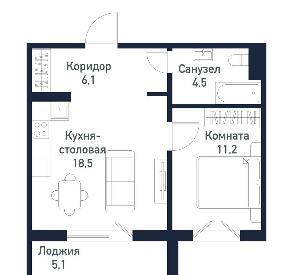 квартира р-н Сосновский п Терема д. 43, Челябинск фото 1