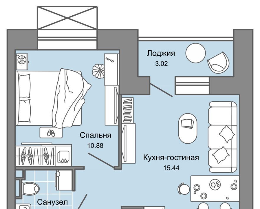 квартира г Киров р-н Ленинский ул 4-й Пятилетки 84 ЖК «Зарядное» фото 1