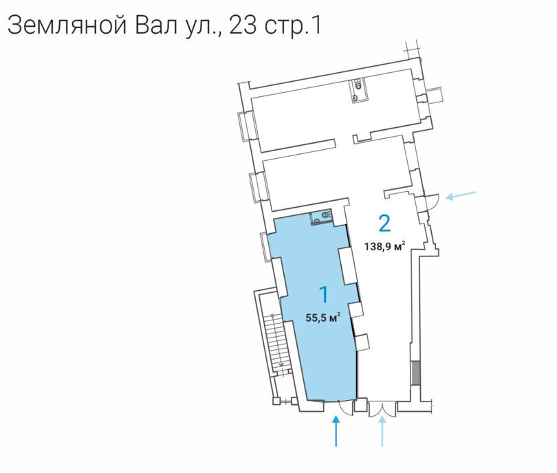 свободного назначения г Москва метро Чкаловская Бауманка ул Земляной Вал 23с/1 фото 5