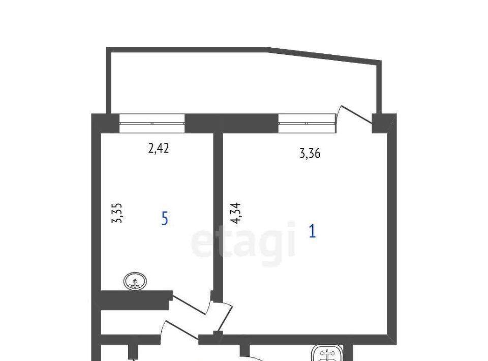 квартира г Улан-Удэ р-н Октябрьский мкр 111-й 7 фото 13