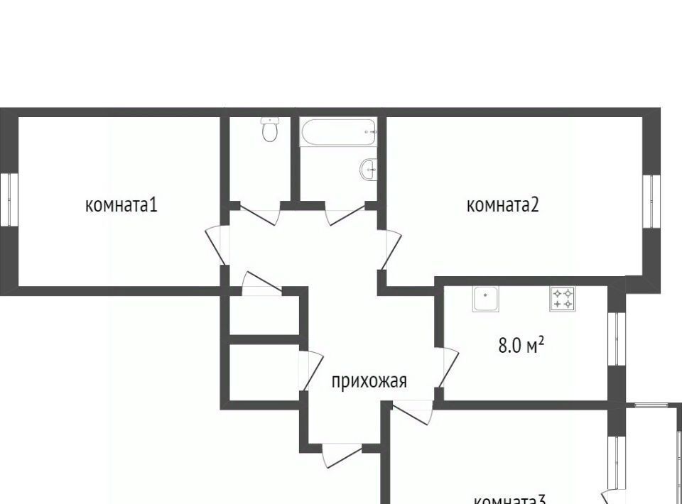 квартира г Улан-Удэ р-н Октябрьский ул Павлова 76 фото 18