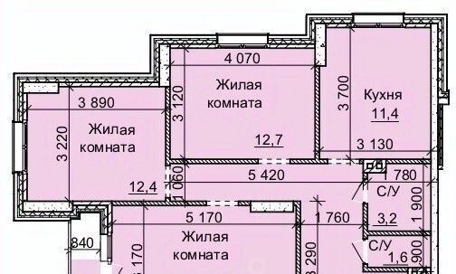 квартира г Новосибирск р-н Калининский Заельцовская Юбилейный ЖК Столетоff Микрорайон №4 фото 1