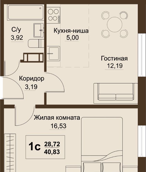 квартира р-н Сосновский п Пригородный ЖК «Шишкин» Кременкульское с/пос фото 1