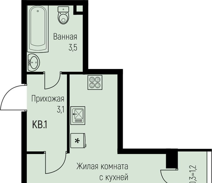 квартира г Краснодар п свх Прогресс п Березовый р-н Прикубанский ЖК Прогресс муниципальное образование фото 1