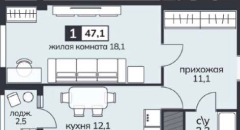 квартира г Ставрополь р-н Промышленный ул Ленина 423 ЖК «Ботанический-2» фото 2