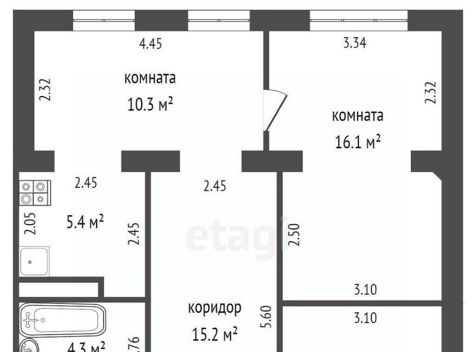 квартира г Орел р-н Северный ул Маринченко 12 фото 2