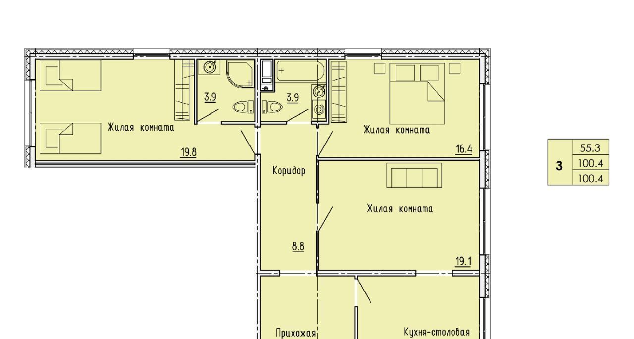 квартира г Пенза р-н Октябрьский ул Яшиной 14 фото 1